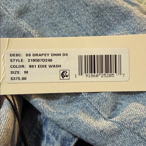 NWT La Vie Rebecca Taylor Drapey Denim Dress - Picture 6 of 6